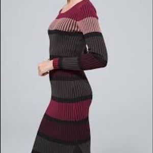White House Black Market midi sweater dress